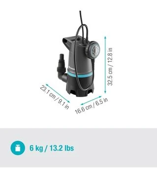 Насос заглибний для брудної води GARDENA 20000 Basic (09017-47.000.00)