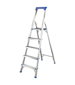 Стремянка алюминиевая Flora, 5 ступенек, 1,59м (5036634)