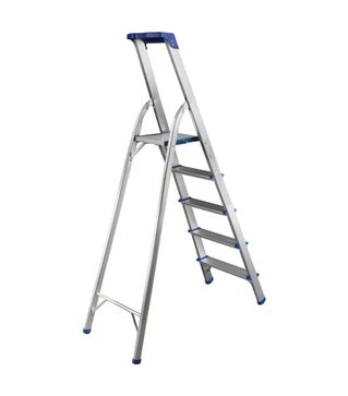 Стремянка алюминиевая Flora, 5 ступенек, 1,59м (5036634)