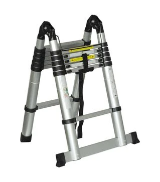 Лестница телескопическая Flora универсальная, 12 ступеней, 3,8м (5033414)