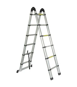 Лестница телескопическая Flora универсальная, 12 ступеней, 3,8м (5033414)