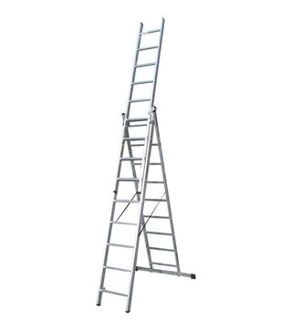 Лестница раскладная ELKOP трехсекционная 2,5-5,3 м (VHR T 3*9)