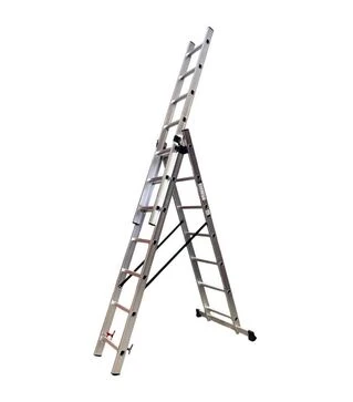 Лестница раскладная GTM KME307 трехсекционная 1,9-4,07 м