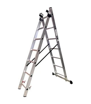 Лестница раскладная GTM KME307 трехсекционная 1,9-4,07 м