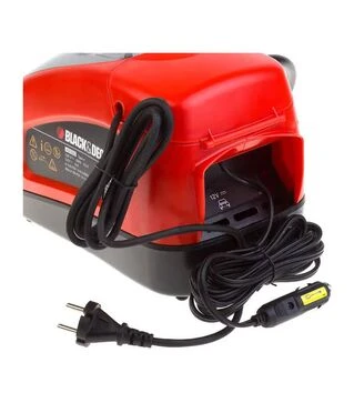 Автомобильный компрессор BLACK+DECKER ASI300, 11 л/мин, 12 В, давление 10,95 Бар