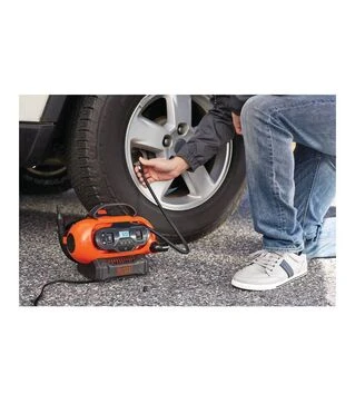 Компрессор автомобильный аккумуляторный BLACK+DECKER BDCINF18N, 18 В, без АКБ и ЗП