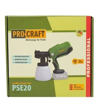 Краскопульт аккумуляторная Procraft PSE-20 без АКБ и ЗП (030224)
