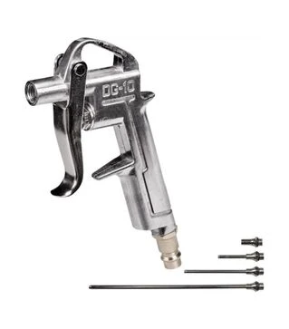 Пистолет пневматический продувной Einhell с насадками 4 шт. длиной 20, 50, 95, 220 мм (4132762)