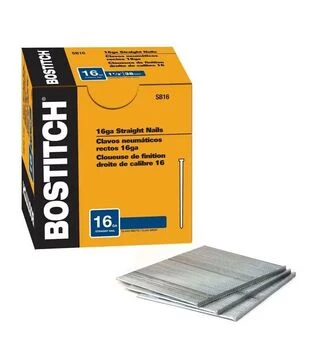 Цвяхи прямі BOSTITCH SB16-2.25, SB16, 57x1,6 мм, капелюшок 3 мм, оцинковані, 2500 шт. (SB16-2.25)