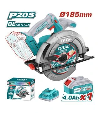 Дисковая (циркулярная) пила TOTAL TSLI18511, 20В, 4800 об/мин, 185 мм (TSLI18511)