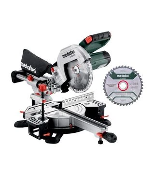 Пила торцовочная Metabo KGS 216 M, с функцией протяжки + дополнительный диск (613216900)