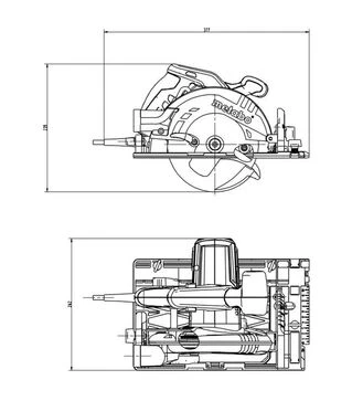 Дисковая (циркулярная) пила Metabo Set KS 55 FS + направляющая шина FS 160 (691064000)