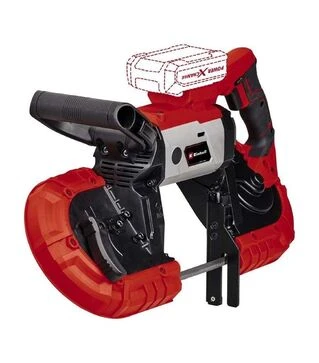 Пила ленточная по металлу аккумуляторная Einhell TE-MB 18/127 Li-Solo, 120 м/мин, без АКБ и ЗУ (4504216)