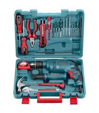 Дриль ударний Ronix 650 Вт з набором інструментів (RS-0001)