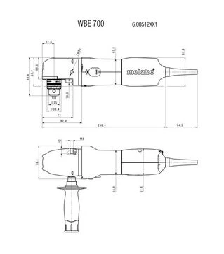 Дриль кутовий Metabo WBE 700, 705 Вт (600512000)
