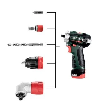 Дриль-шуруповерт акумуляторний Metabo PowerMaxx BS BL Q, 12 В, кейс (601749500)