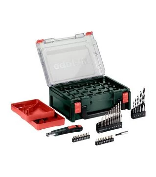 Дрель-шуруповерт ударная аккумуляторная Metabo PowerMaxx SB Basic + набор аксессуаров (600385710)