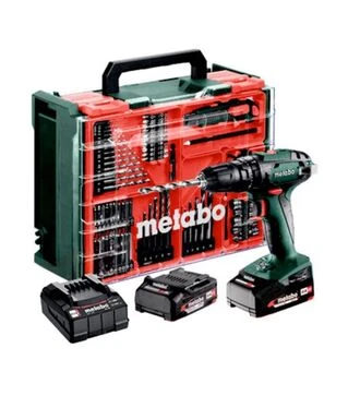 Дриль-шуруповерт ударний акумуляторний Metabo SB 18 + набір аксесуарів, кейс (602245710)
