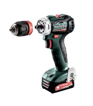Дриль-шуруповерт акумуляторний Metabo PowerMaxx BS 12 BL Q, 12 В, 2x2 А*Год, кейс (601045500)
