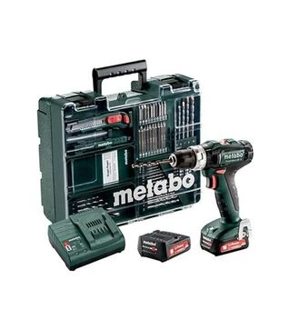 Дриль-шуруповерт ударний акумуляторний Metabo PowerMaxx SB 12 + мобільна мійстерня (601076870)