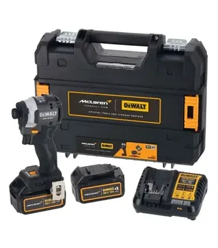 Шуруповерт ударний акумуляторний DeWALT McLaren F1 TEAM LIMITED EDITION в кейсі TSTAK (DCF85MP2T)