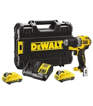 Дриль-шуруповерт акумуляторний DeWALT DCD703NT зі змінними насадками, без АКБ та ЗП, в кейсі TSTAK