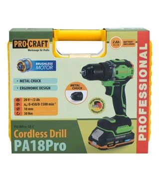 Шуруповерт акумуляторний Procraft PA-18 PRO (001816)