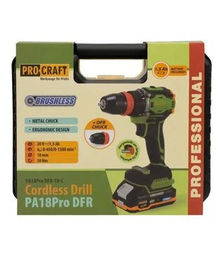 Шуруповерт аккумуляторный Procraft PA-18 PRO DFR (001815)