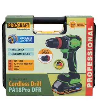 Шуруповерт аккумуляторный Procraft PA-18 PRO DFR (001817)