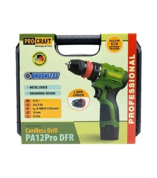 Шуруповерт акумуляторний Procraft PA-12 PRO DFR (000128)