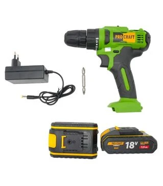 Шуруповерт акумуляторний Procraft PA-18С compact (001831)