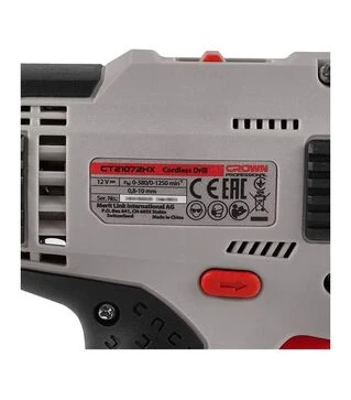 Шурупокрут-дриль акумуляторний CROWN CT21072HX-2 BMC, 12В (CT21072HX-2 BMC)