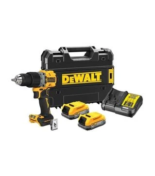 Дриль-шурупокрут акумуляторний DeWALT DCD800S2, XR Li-Ion PowerStack 18 В, 3,5 Агод, в кейсі