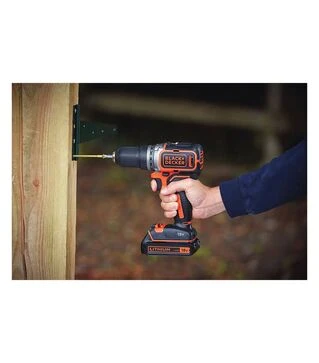 Дрель-шуруповерт аккумуляторный BLACK+DECKER BL186KB, 18 В, 1,5 Агод, в кейсе