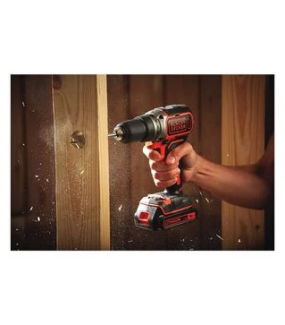 Дрель-шуруповерт аккумуляторный BLACK+DECKER BL186KB, 18 В, 1,5 Агод, в кейсе