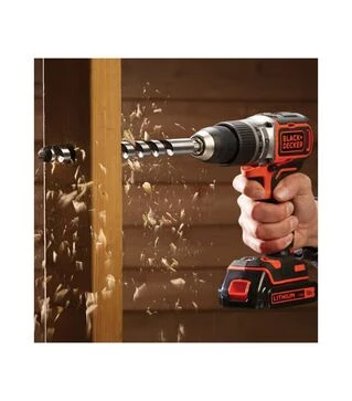Дриль-шурупокрут ударний акумуляторний BLACK+DECKER BL188KB, 18 В, 1,5 Агод, в кейсі
