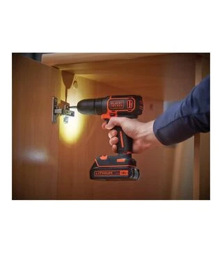 Дрель-шуруповерт аккумуляторный BLACK+DECKER BDCD18, 18 В, 1,5 Агод