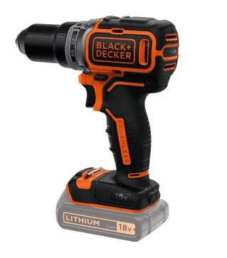 Дрель-шуруповерт аккумуляторный BLACK+DECKER BL186N, 18 В, без АКБ и ЗП
