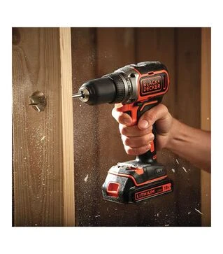 Дрель-шуруповерт аккумуляторный BLACK+DECKER BL186N, 18 В, без АКБ и ЗП