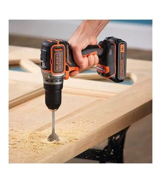 Дрель-шуруповерт аккумуляторный BLACK+DECKER BL186N, 18 В, без АКБ и ЗП