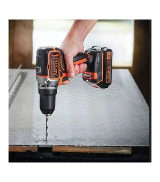 Дрель-шуруповерт аккумуляторный BLACK+DECKER BL186N, 18 В, без АКБ и ЗП