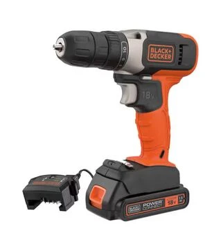Дрель-шуруповерт аккумуляторный BLACK+DECKER BCD001C1, 18 В, 1,5 Агод
