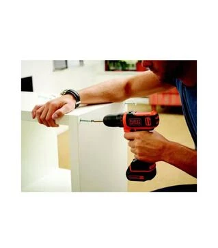 Дрель-шуруповерт аккумуляторный BLACK+DECKER BDCDD12, 10,8 В, 1,5 Агод