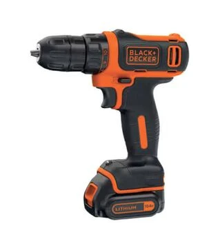 Дрель-шуруповерт аккумуляторный BLACK+DECKER BDCDD12B, 10,8 В, 1,5 Агод