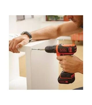 Дрель-шуруповерт аккумуляторный BLACK+DECKER BDCDD12KB, 10,8 В, 1,5 Агод