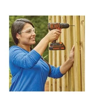 Дрель-шуруповерт аккумуляторный BLACK+DECKER BDCDD186KB, 18 В, 1,5 Агод