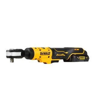 Трещоточный гайковерт угловой аккумуляторный DeWALT DCF503L1G, 12 В, 81 Нм, 3/8"