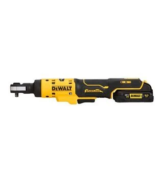 Трещоточный гайковерт угловой аккумуляторный DeWALT DCF504L1G,12 В, 54 Нм, 1/4"