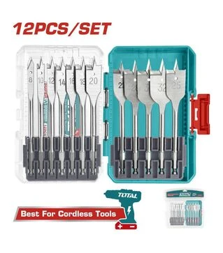 Набір свердел TOTAL TACSDL1206 для дерева, 12 шт. (TACSDL1206)