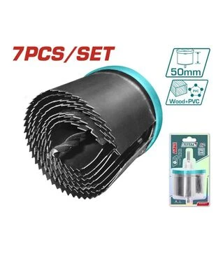 Набір коронок TOTAL TACSH3071 для дерева, &Oslash; 26-63 мм, 7 шт. (TACSH3071)